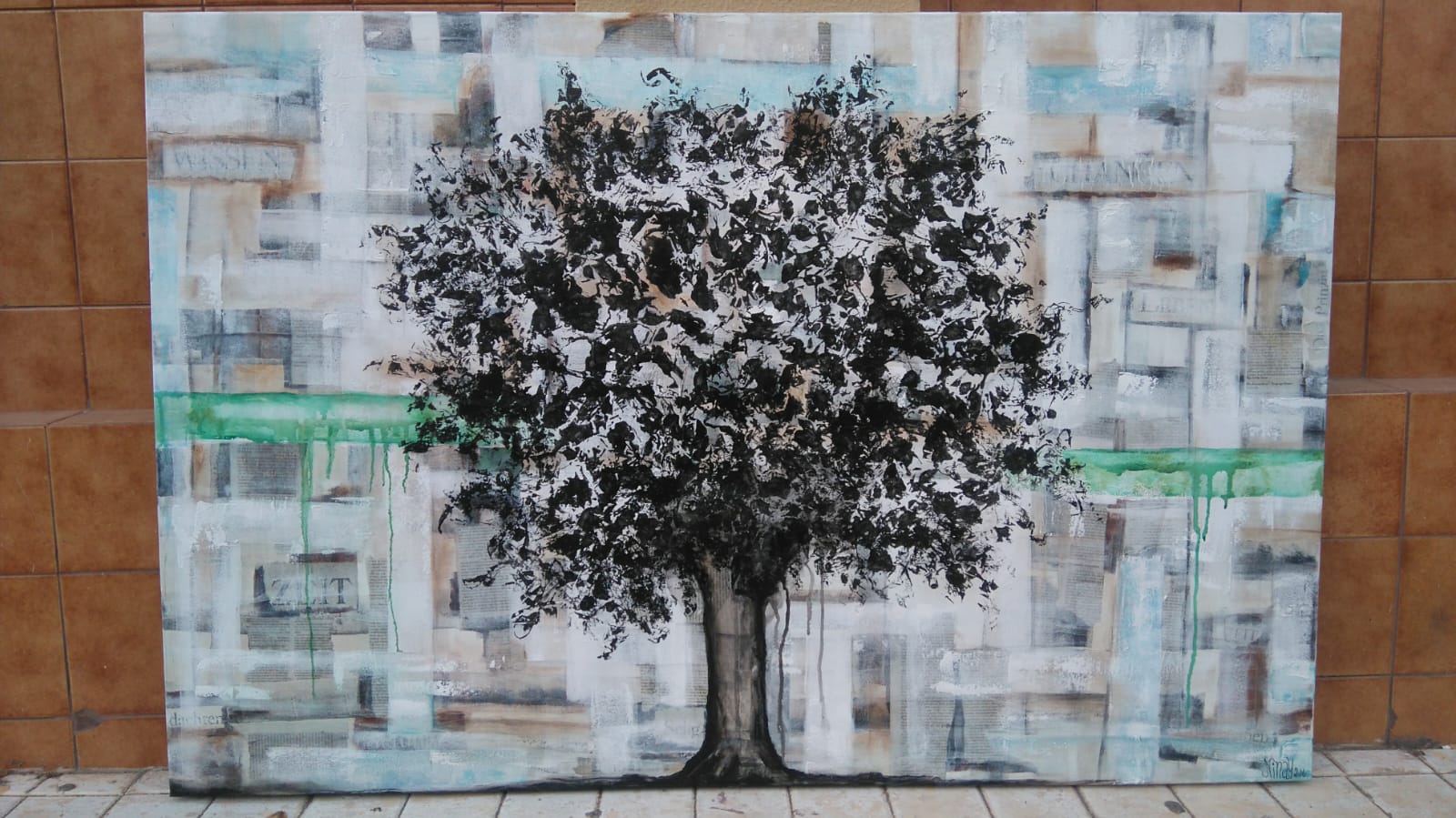 Texturas de una obra de Artesoceana